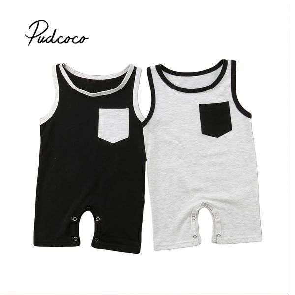 0-24months sleeveless rompers with pocket for new born infant baby boys solid color jumpsuits, White
0-24months sleeveless rompers with pocket for new born infant baby boys solid color jumpsuits, White