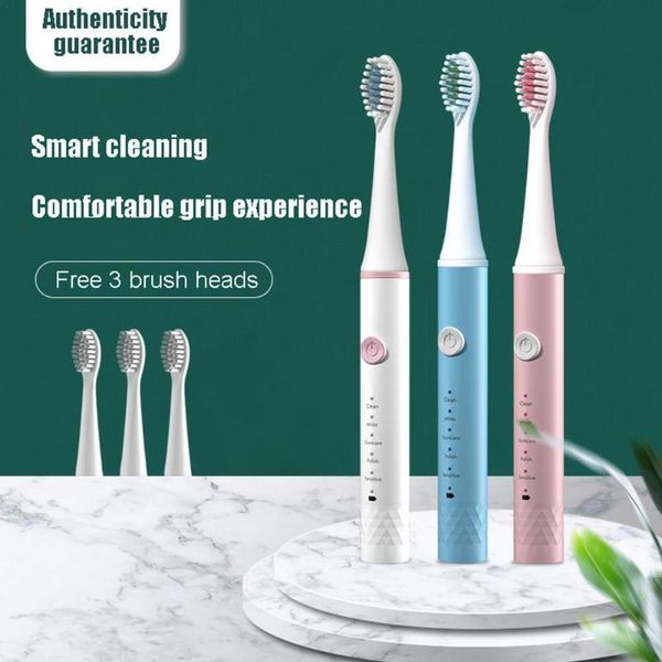 smart electric toothbrush waterproof 5-speed rechargeable sonic brushing vibration soft
smart electric toothbrush waterproof 5-speed rechargeable sonic brushing vibration soft