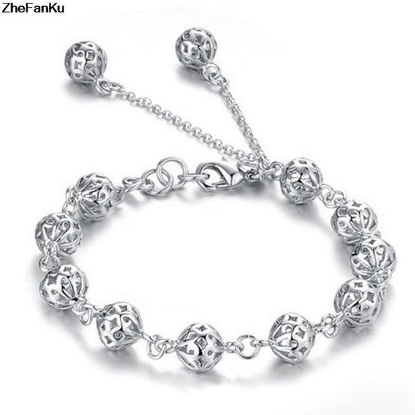 charm bracelets simple summer style silver color link chain bracelet exquisite hollowed thread ball female jewelry, Golden;silver
charm bracelets simple summer style silver color link chain bracelet exquisite hollowed thread ball female jewelry, Golden;silver