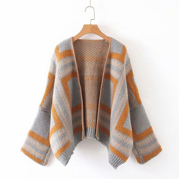 women's jackets fashion women ms td068-58 european and american wind easing raglan sleeve sweater coat, Black;brown
women's jackets fashion women ms td068-58 european and american wind easing raglan sleeve sweater coat, Black;brown