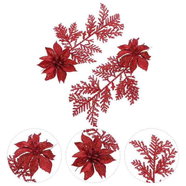 decorative flowers & wreaths 6pcs christmas fake flower pine branches table setting supply
decorative flowers & wreaths 6pcs christmas fake flower pine branches table setting supply