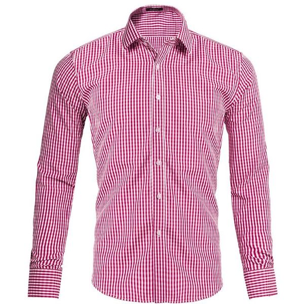 men's casual shirts us code small plaid long-sleeved shirt dress, White;black
men's casual shirts us code small plaid long-sleeved shirt dress, White;black