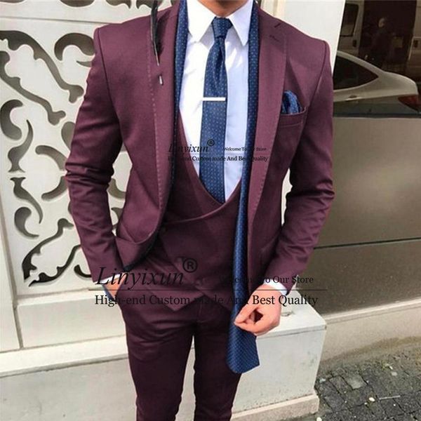 men's suits & blazers classic burgundy mens 3 pieces wedding groom tuxedo slim fit business male blaszer jacket vest pants set costume, White;black
men's suits & blazers classic burgundy mens 3 pieces wedding groom tuxedo slim fit business male blaszer jacket vest pants set costume, White;black