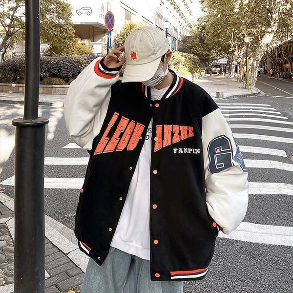 hong kong style baseball uniform men's spring and autumn jacket all-matching loose couple plus size sports jackets, Black;brown
hong kong style baseball uniform men's spring and autumn jacket all-matching loose couple plus size sports jackets, Black;brown