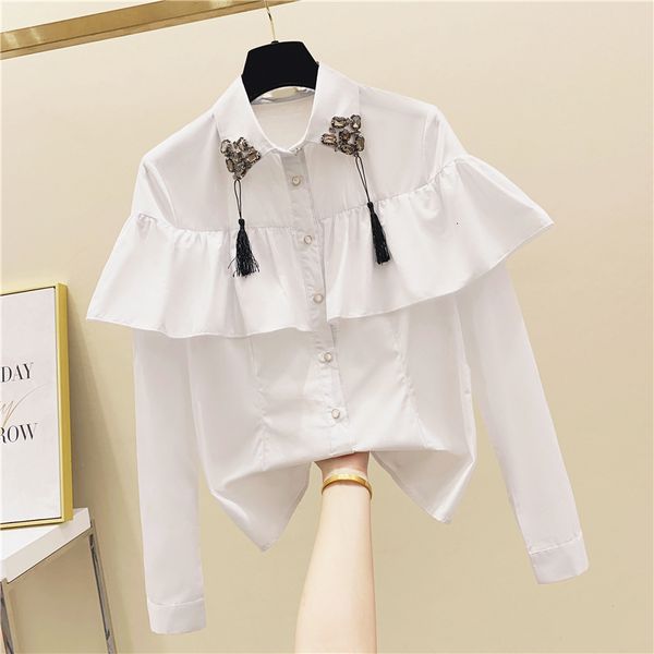 blouses ruffle woman hand-made beaded tassel women's spring long sleeve white shirt ladies all-match basic blouses
blouses ruffle woman hand-made beaded tassel women's spring long sleeve white shirt ladies all-match basic blouses