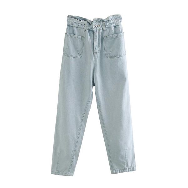 women's jeans rr casual loose straight women fashion pockets light denim pants elegant full length female ladies go, Blue
women's jeans rr casual loose straight women fashion pockets light denim pants elegant full length female ladies go, Blue