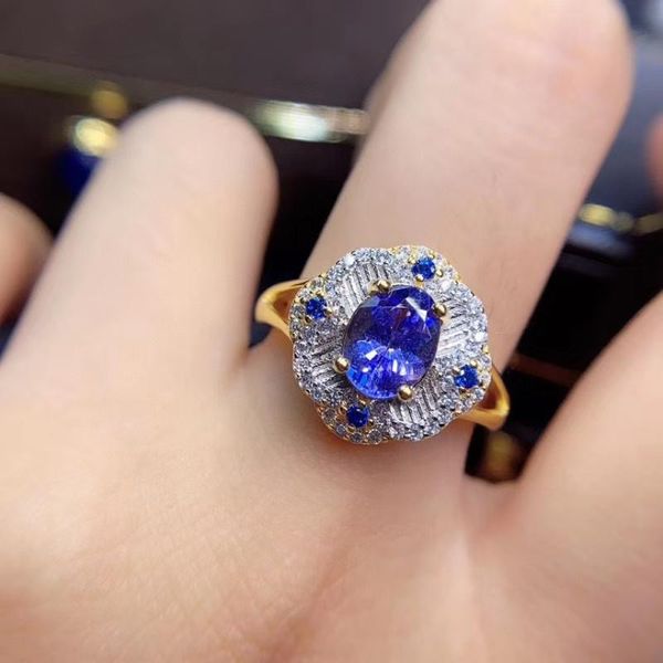cluster rings tanzanite ring natural and real luxury gemstone 925 sterling silver fine jewelry, Golden;silver
cluster rings tanzanite ring natural and real luxury gemstone 925 sterling silver fine jewelry, Golden;silver