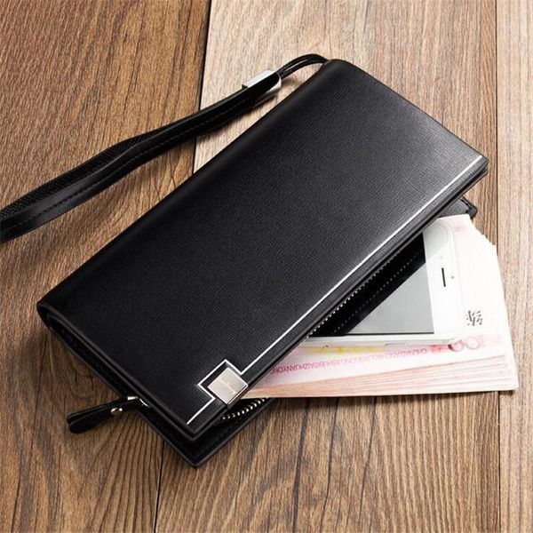 baellerry business solid leather men long wallets portable cash purses casual purse for man male clutch bag1, Red;black
baellerry business solid leather men long wallets portable cash purses casual purse for man male clutch bag1, Red;black