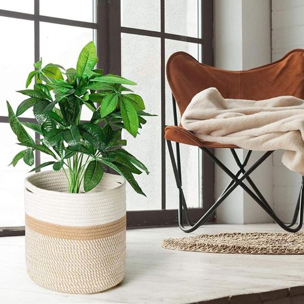 storage bags basket multi-function cotton rope woven baskets dirty clothes sundries bag flower pot home decor
storage bags basket multi-function cotton rope woven baskets dirty clothes sundries bag flower pot home decor