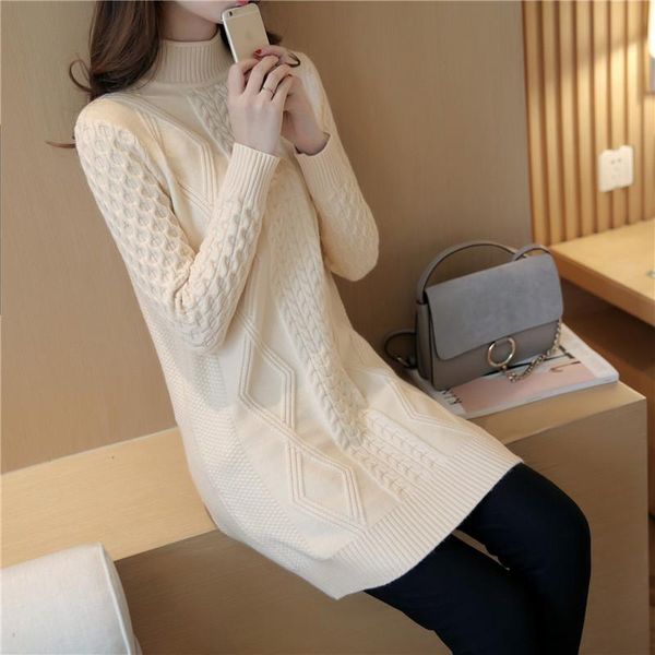 women's sweaters thick warm women turtleneck 2021 winter and pullovers knit long sleeve sweater female jumper, White;black
women's sweaters thick warm women turtleneck 2021 winter and pullovers knit long sleeve sweater female jumper, White;black