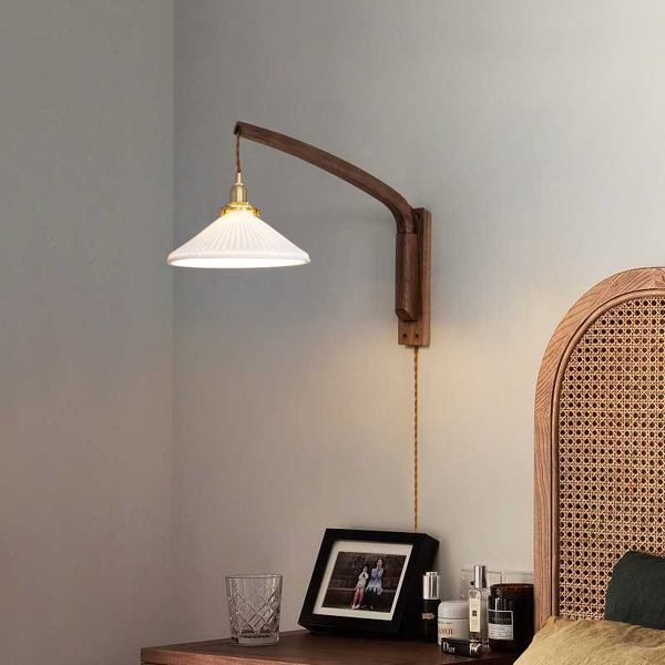 wall lamps retro japanese walnut rotatable lamp for living room bedroom bedside decoration led
wall lamps retro japanese walnut rotatable lamp for living room bedroom bedside decoration led