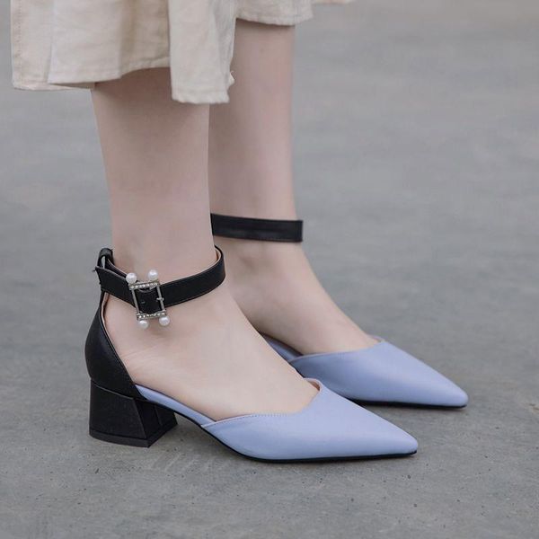dress shoes coolulu women pointed toe dorsay pumps ankle strap all match mid chunky heel ladies casual size 34-43, Black
dress shoes coolulu women pointed toe dorsay pumps ankle strap all match mid chunky heel ladies casual size 34-43, Black