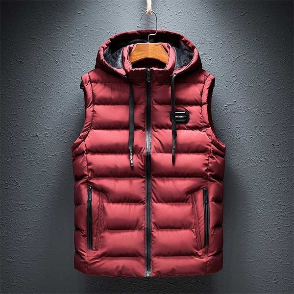 mens jacket sleeveless vest hooded fashion casual coats male cotton-padded men's vest men zipper waistcoats plus size 6xl 211102, Black;white
mens jacket sleeveless vest hooded fashion casual coats male cotton-padded men's vest men zipper waistcoats plus size 6xl 211102, Black;white