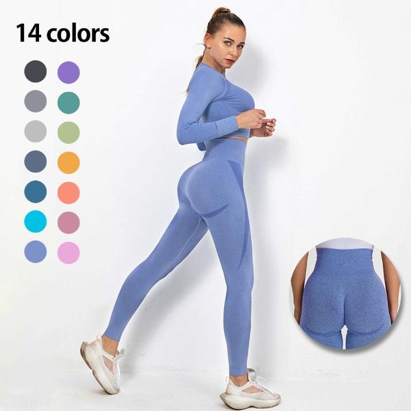 yoga outfit women seamless gym set long sleeve upper high waist belly control sport leggings clothes suit girls 
yoga outfit women seamless gym set long sleeve upper high waist belly control sport leggings clothes suit girls