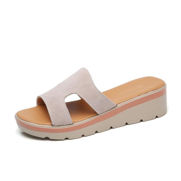 slippers 2021 summer women flat platform sandals shoes beach slip-on round toe leather suede slides flip flops, Black
slippers 2021 summer women flat platform sandals shoes beach slip-on round toe leather suede slides flip flops, Black