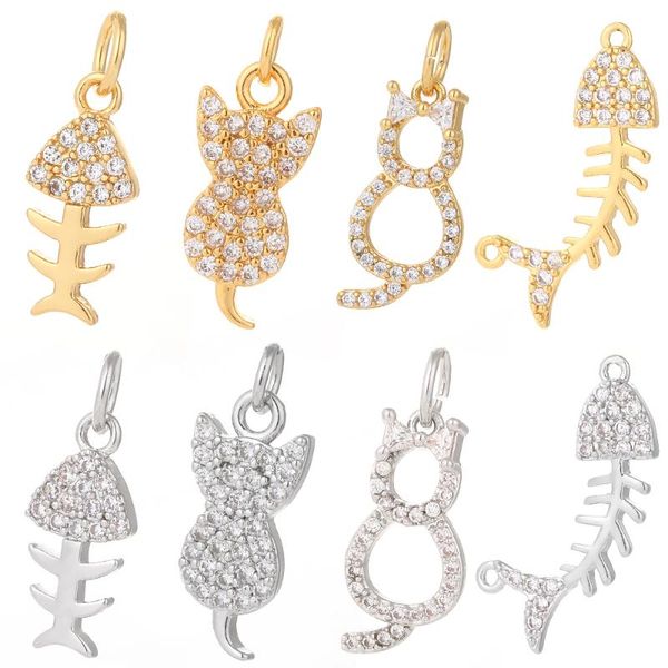 charms charm for jewelry making supplies gold fish cat star diy earring bracelet necklace metal copper cz zircon accessories, Bronze;silver
charms charm for jewelry making supplies gold fish cat star diy earring bracelet necklace metal copper cz zircon accessories, Bronze;silver