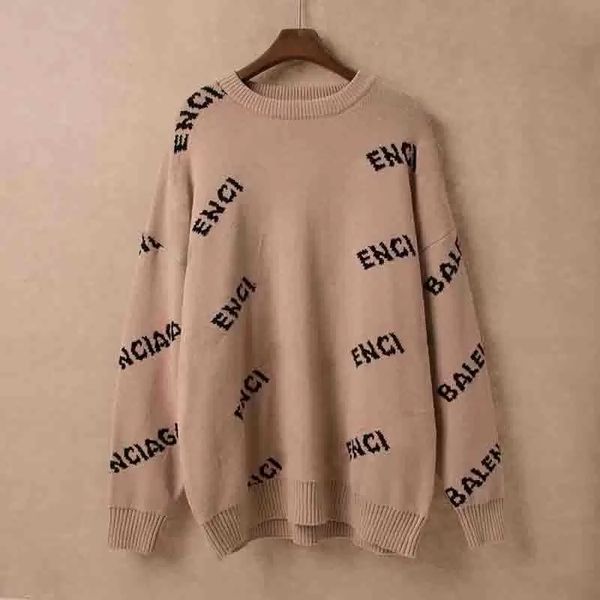 22fw luxury european sweater joint pullover knit sweater warm fashion luxury women and mens designer casual sweater hfbywy166, White;black
22fw luxury european sweater joint pullover knit sweater warm fashion luxury women and mens designer casual sweater hfbywy166, White;black