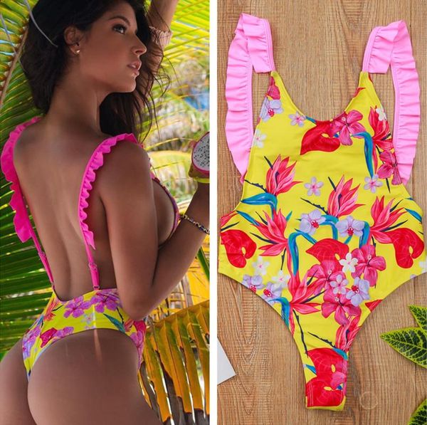 one-piece suits printed ruffle swimsuit women bandage one piece lace swimwear backless bathing maillot de bain trikini mujer
one-piece suits printed ruffle swimsuit women bandage one piece lace swimwear backless bathing maillot de bain trikini mujer