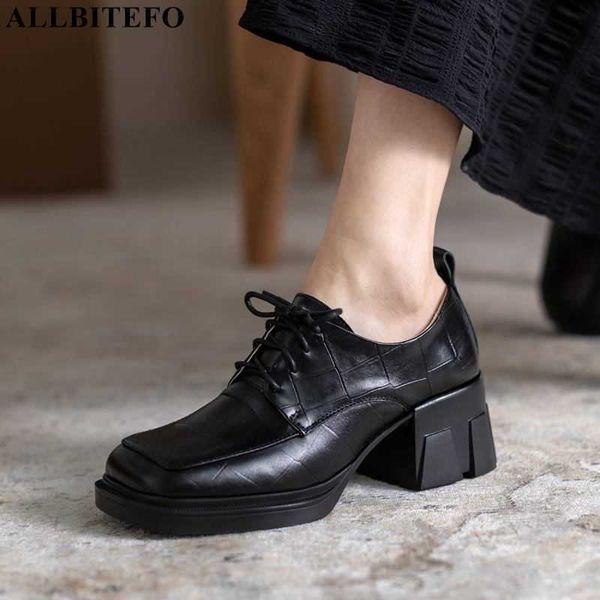 allbitefo thick heel natural genuine leather women heels spring fashion street waterproof platform high heel shoes high heels 210611, Black
allbitefo thick heel natural genuine leather women heels spring fashion street waterproof platform high heel shoes high heels 210611, Black