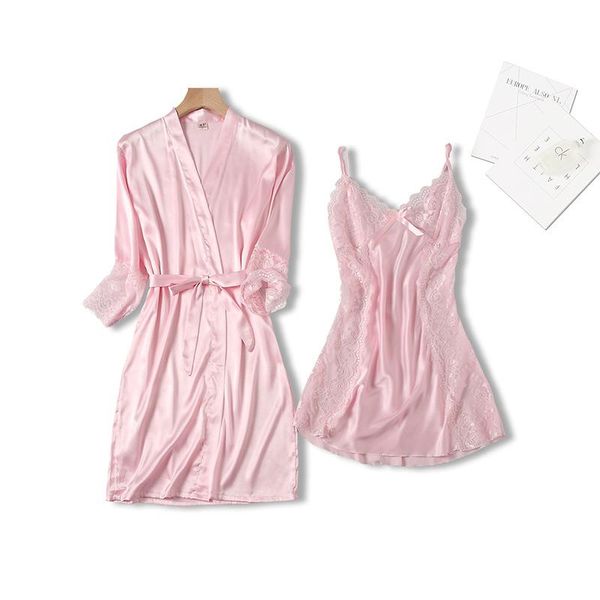 kimono robe set women 2pcs sleepwear satin home clothing summer nightwear sleep bathrobe gown royal women's, Black;red
kimono robe set women 2pcs sleepwear satin home clothing summer nightwear sleep bathrobe gown royal women's, Black;red
