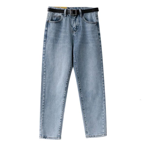 women's jeans boyfriend for women spring casual vintage high waist denim harem pants washed femme l9b8, Blue
women's jeans boyfriend for women spring casual vintage high waist denim harem pants washed femme l9b8, Blue