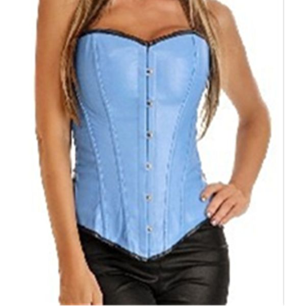 woman bustiers 2016 new style women blue leather corsets and bustiers yellow pu overbust corsets for women, Black;white
woman bustiers 2016 new style women blue leather corsets and bustiers yellow pu overbust corsets for women, Black;white