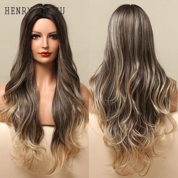 synthetic wigs henry margu mix brown golden ombre long body wave hair wig for black women cosplay daily party heat resistant
synthetic wigs henry margu mix brown golden ombre long body wave hair wig for black women cosplay daily party heat resistant