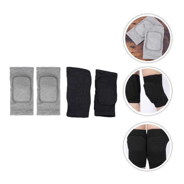 elbow & knee pads 2 pairs of sponge sports dance kneelets sporting, Black;gray
elbow & knee pads 2 pairs of sponge sports dance kneelets sporting, Black;gray