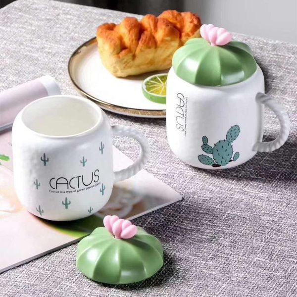 mugs 450ml creative cactus shape ceramic mug cup with lid simple cute water office porcelain coffee cups gift for girls
mugs 450ml creative cactus shape ceramic mug cup with lid simple cute water office porcelain coffee cups gift for girls