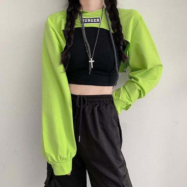 women's hoodies & sweatshirts women autumn cropped hooded fashion ins long sleeves female short korean style novelty daily streetwear c, Black
women's hoodies & sweatshirts women autumn cropped hooded fashion ins long sleeves female short korean style novelty daily streetwear c, Black