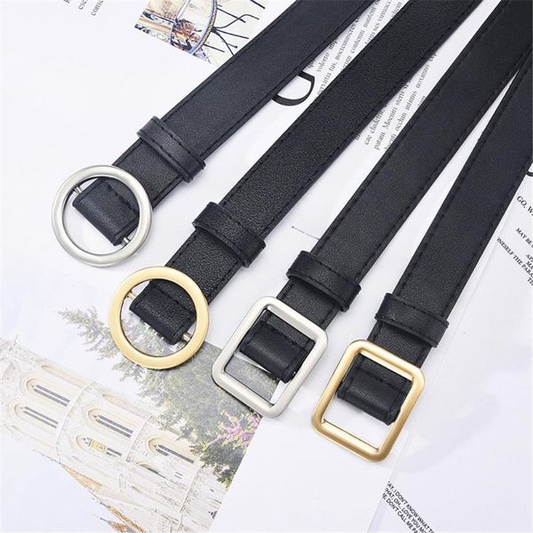 belts ladies fashion non-hole round buckle belt simple retro female student jeans personality casual, Black;brown
belts ladies fashion non-hole round buckle belt simple retro female student jeans personality casual, Black;brown