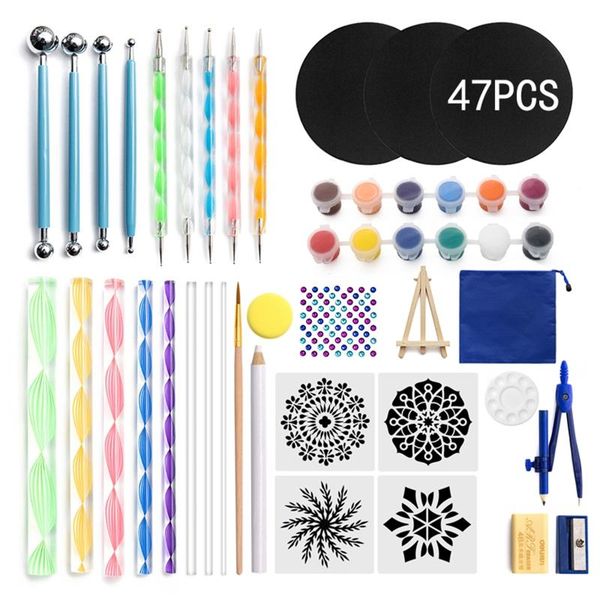 47pcs mandala dotting tool for painting rock stone stencil acrylic stick sticker 203c craft tools
47pcs mandala dotting tool for painting rock stone stencil acrylic stick sticker 203c craft tools