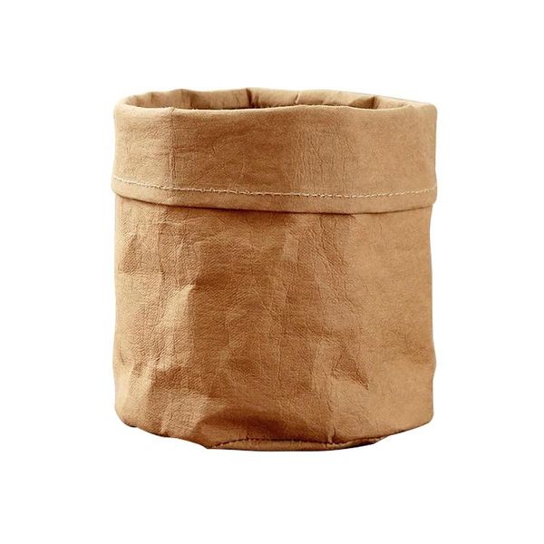 storage baskets kraft paper basket reusable multi-purpose retro planter flower pot with waterproof bag for home office gardening
storage baskets kraft paper basket reusable multi-purpose retro planter flower pot with waterproof bag for home office gardening