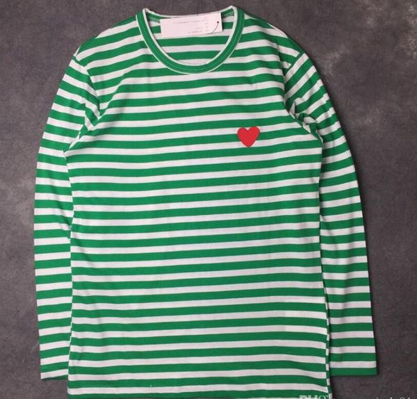men t-shirts european, american and japanese men's five color stripe small red heart embroidered cotton t-shirt autumn round neck femal, White;black
men t-shirts european, american and japanese men's five color stripe small red heart embroidered cotton t-shirt autumn round neck femal, White;black