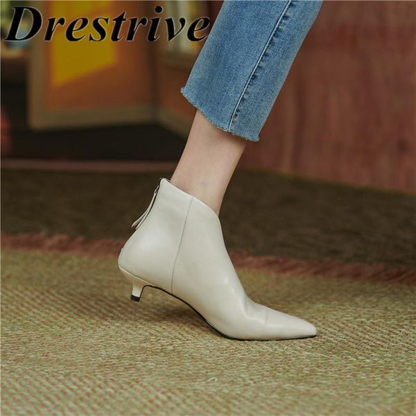 boots drestrive women ankle pointed toe zipper beige thin low heels full genuine leather 2021 classics autumn shoes office, Black
boots drestrive women ankle pointed toe zipper beige thin low heels full genuine leather 2021 classics autumn shoes office, Black