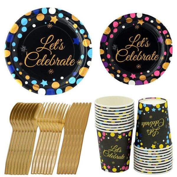 disposable dinnerware 10pcs gilded dot party paper plate birthday cup knife spoon fork cake set meal 175
disposable dinnerware 10pcs gilded dot party paper plate birthday cup knife spoon fork cake set meal 175