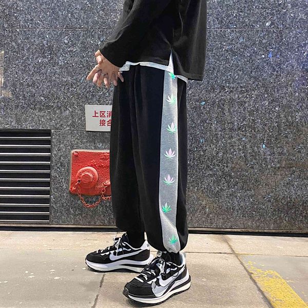men's pants men with reflective graphic side hare hip hop pants streetwear teen fashion clothes maple leaf print sweatpants ubtv, Black
men's pants men with reflective graphic side hare hip hop pants streetwear teen fashion clothes maple leaf print sweatpants ubtv, Black