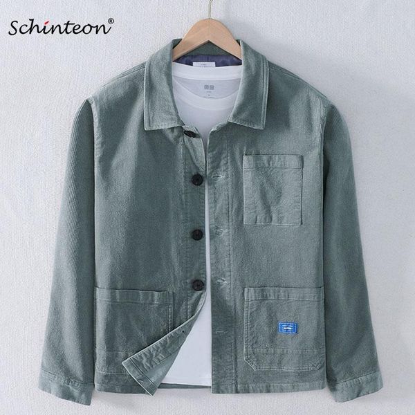 men's jackets schinteon men corduary jacket three front pockets spring loose outwear casual turn-down collar coat high quality, Black;brown
men's jackets schinteon men corduary jacket three front pockets spring loose outwear casual turn-down collar coat high quality, Black;brown