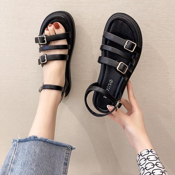 sandals chunky women pu leather platform fashion summer sandal shoes party casual holiday, Black
sandals chunky women pu leather platform fashion summer sandal shoes party casual holiday, Black