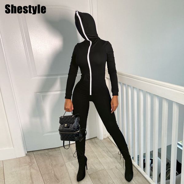 shestyle winter women army green zipper hooded casual new style sporting sportwear stretchy jumpsuits fitness outfitby air, Black;white
shestyle winter women army green zipper hooded casual new style sporting sportwear stretchy jumpsuits fitness outfitby air, Black;white