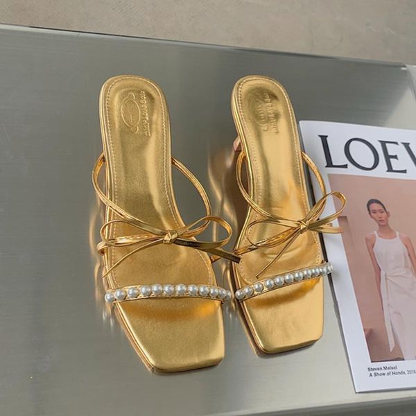 sandals summer shoes women square heel slippers fashion butterfly-knot ladies female outside slides, Black
sandals summer shoes women square heel slippers fashion butterfly-knot ladies female outside slides, Black