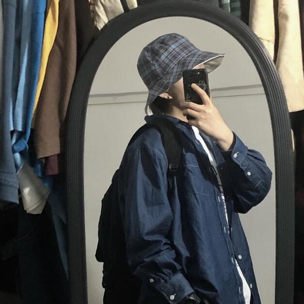 cloches minanser women's cotton plaid bucket hats women vintage checkered cap men's harajuku hat sunhat, Blue;gray
cloches minanser women's cotton plaid bucket hats women vintage checkered cap men's harajuku hat sunhat, Blue;gray