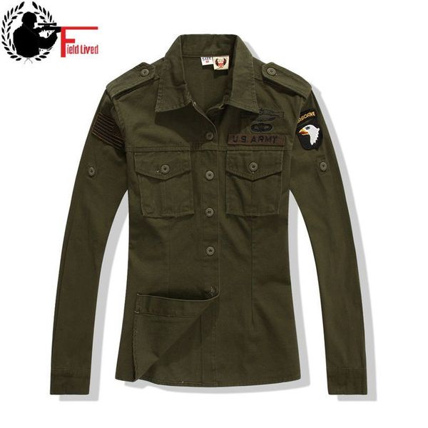 men's casual shirts military-style tactical brand quality army 101st airborne clothes longer size long male shirt yala, White;black
men's casual shirts military-style tactical brand quality army 101st airborne clothes longer size long male shirt yala, White;black