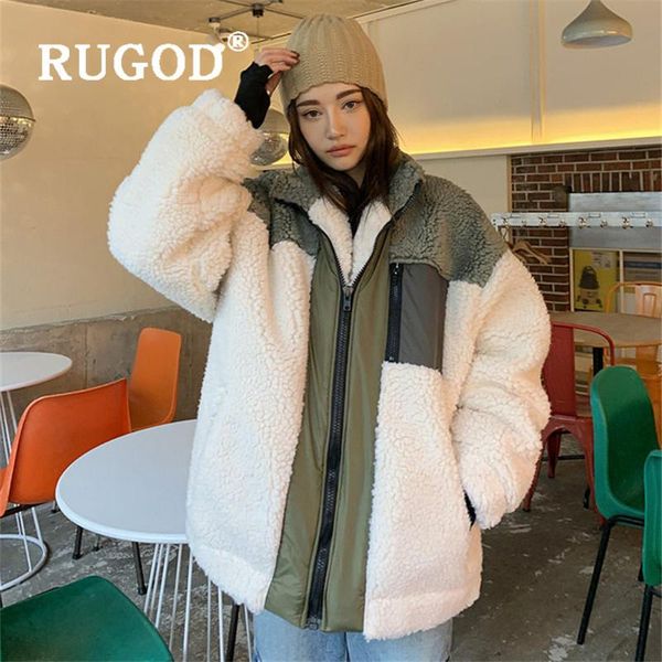 women's wool & blends rugod oversized coat female warm fuzzy fleece jacket womens winter coats 2021 streetwear korean style women fashi, Black
women's wool & blends rugod oversized coat female warm fuzzy fleece jacket womens winter coats 2021 streetwear korean style women fashi, Black