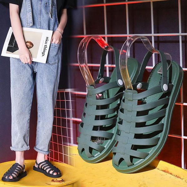 sandals pvc slippers female summer roman soft bottom outer beach hole shoes gladiator casual flat solid, Black
sandals pvc slippers female summer roman soft bottom outer beach hole shoes gladiator casual flat solid, Black