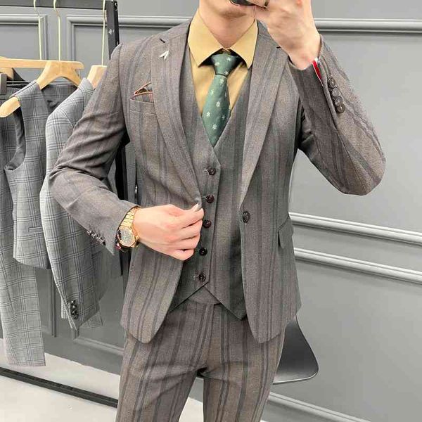 men's suits & blazers (jacket + vest pants) boutique men's fashion casual chess business high-end formal suit 3 pcs wedding assemb, White;black
men's suits & blazers (jacket + vest pants) boutique men's fashion casual chess business high-end formal suit 3 pcs wedding assemb, White;black