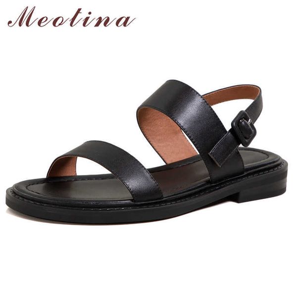meotina women sandals shoes genuine leather sandals narrow band low heel sandals round toe thick heel lady footwear summer black 210608
meotina women sandals shoes genuine leather sandals narrow band low heel sandals round toe thick heel lady footwear summer black 210608