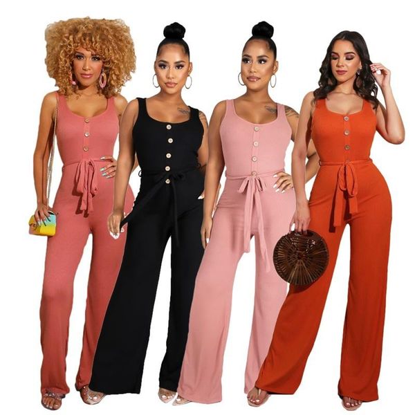 women's jumpsuits & rompers solid color button with sashes summer women jumpsuit european and american casual outfits s-xxl available, Black;white
women's jumpsuits & rompers solid color button with sashes summer women jumpsuit european and american casual outfits s-xxl available, Black;white