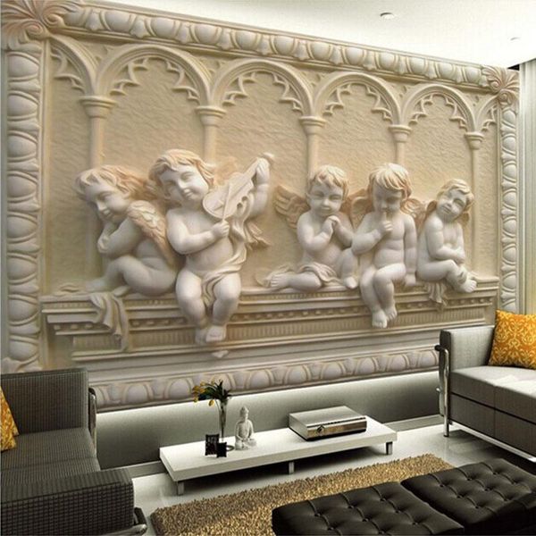 wallpapers european style 3d relief angel sculpture po wall mural for 3 d living room tv backdrop home decor cloth
wallpapers european style 3d relief angel sculpture po wall mural for 3 d living room tv backdrop home decor cloth