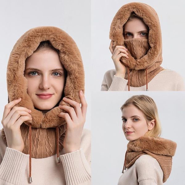 hats, scarves & gloves sets ht3839 hat scarf set women thick warm winter with fluffy fur riding ski earflap cap accessory lady knitted hats, Blue;gray
hats, scarves & gloves sets ht3839 hat scarf set women thick warm winter with fluffy fur riding ski earflap cap accessory lady knitted hats, Blue;gray